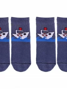 Комплект из 2 пар детских махровых носков Альтаир, 2-С108, ДЖИНСОВЫЕ