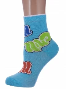 Детские носки Conte kids, 17С-10СП, рис. 947, БИРЮЗОВЫЕ