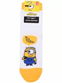 Женские носки серии Миньоны Брестские (БЧК), 20С1124, рис. 310, БЕЛЫЕ