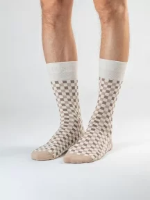 Набор из 10 пар мужских носков MSCLUB №М33, ВИ10-НМ33, микс БЕЖЕВО-БОРДОВЫЙ