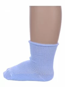 Детские носки без резинки Альтаир, С63, ГОЛУБЫЕ