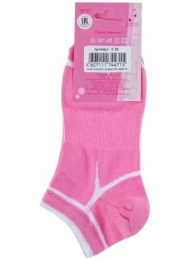 Женские короткие носки LORENZline, С24, РОЗОВЫЕ