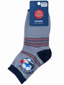 Детские носки "НАШЕ" Смоленской чулочной фабрики, 222С6, рис. 3, СЕРЕБРИСТО-СЕРЫЕ №54