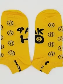 Короткие носки unisex St. Friday Socks, SS21-985-08, "Фак ю"
