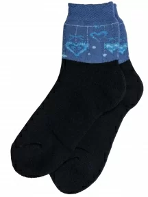 Комплект из 3 пар детских махровых носков Гамма, 3-С663, ЧЕРНЫЕ