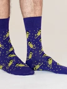Носки unisex St. Friday Socks "Марафон "Как заработать на продаже кукурузы". Недорого" (GR-1395-16/08/19)