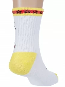 Детские спортивные носки "Борисоглебский трикотаж", 8С229, БЕЛО-ЖЕЛТЫЕ