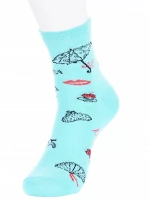 Детские носки LORENZline, П6, БИРЮЗОВЫЕ