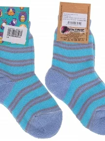 Детские махровые носки Альтаир, С114, БИРЮЗОВО-ГОЛУБЫЕ