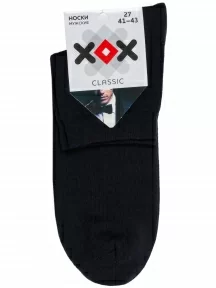Мужские укороченные носки ХОХ, X-1125, ЧЕРНЫЕ
