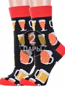 Комплект из 2 пар носков Hobby Line, 2-нус80129-01-17, ЧЕРНЫЕ