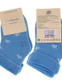 Детские махровые носки RuSocks (Орудьевский трикотаж), Д-33303, ГОЛУБЫЕ