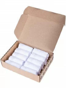 Набор из 10 пар коротких бамбуковых носков (ТМ Grinston socks), PG-15D33-10k, БЕЛЫЕ