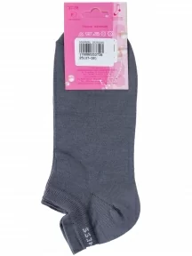 Женские короткие носки LORENZline, С7, СЕРЫЕ