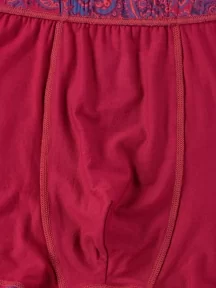 Мужские бамбуковые трусы-боксеры Sergio Dallini, 2942-3, КРАСНЫЕ