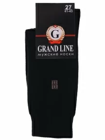 Мужские носки GRAND LINE, М-132, ЧЕРНЫЕ