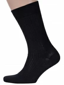 Мужские носки из 100% хлопка RuSocks (Орудьевский трикотаж), М3-11946, ЧЕРНЫЕ