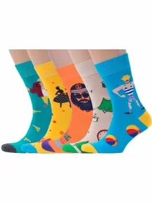 Набор из 5 пар мужских носков MSCLUB №М06, ВИ5-НМ6, микс 2