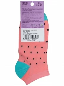 Женские короткие носки ХОХ РОЗОВЫЕ (G-3R24)