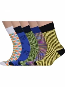 Набор из 5 пар мужских носков MSCLUB №М23, ВИ5-НМ23, микс 1