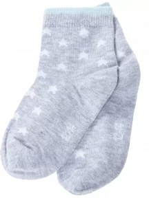 Детские носки RuSocks (Орудьевский трикотаж), Д3-130093М, СВЕТЛО-СЕРЫЕ со звездами