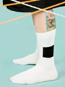 Носки unisex St. Friday Socks, 894531, "Черный квадрат"