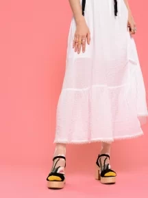 Женские ажурные носки Oemen, 1808, БЕЖЕВЫЕ