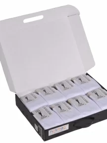 Набор из 24 пар мужских носков "Cavalliere" (RuSocks), CR-24, белые