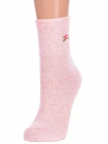 Женские спортивные носки Брестские (БЧК), 23С1155, рис. 583, БЛЕДНО-РОЗОВЫЕ МЕЛАНЖ