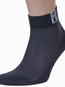 Мужские носки с сеточкой RuSocks (Орудьевский трикотаж), М-2211, ТЕМНО-СЕРЫЕ