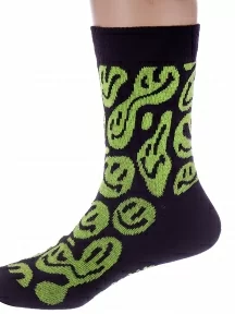 Детские носки Conte kids, 5С-11СП, рис. 635, ЧЕРНО-САЛАТОВЫЕ