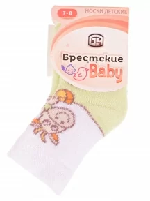 Детские махровые носки Брестские (БЧК), 14С3060, рис. 819, МЯТНАЯ СВЕЖЕСТЬ