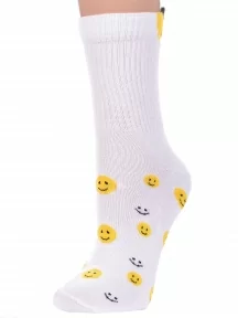 Женские спортивные носки "Красная ветка", С-2240, БЕЛЫЕ