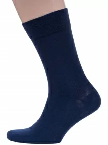 Мужские носки из 100% хлопка Grinston socks (PINGONS), 15D2, ТЕМНО-СИНИЕ