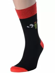 Комплект из 3 пар мужских носков MSCLUB №М18, msk3-М18, nm-217Э, "Скелет"