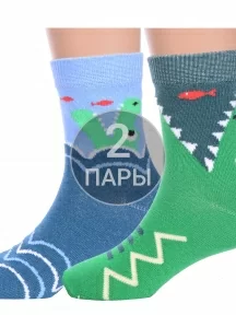 Комплект из 2 пар детских носков Борисоглебский трикотаж, 8С747-8с748 , микс