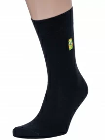 Комплект из 2 пар мужских носков DiWaRi, 2-20С-36СП, рис. 516, ЧЕРНЫЕ