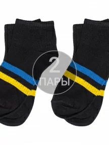 Комплект из 2 пар детских носков ХОХ, 2-SPD-16, ЧЕРНЫЕ