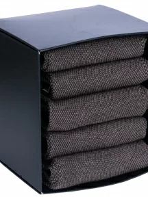 Набор из 5 пар мужских хлопковых носков (ТМ Sergio di Calze), PG-15SC3-5, КОРИЧНЕВЫЕ