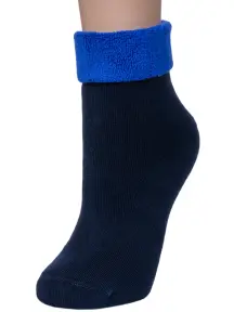 Женские махровые носки RuSocks (Орудьевский трикотаж) ТЕМНО-СИНИЕ (Ж-2331)