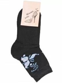 Женские носки с махровой стопой Альтаир, С26, ЧЕРНО-СИНИЕ