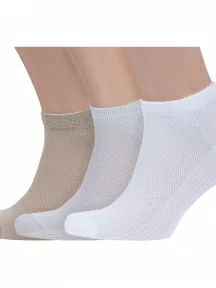 Комплект из 3 пар мужских носков Grinston socks (PINGONS) из микромодала, 3-15D10, микс 4