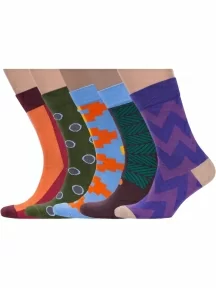 Набор из 30 пар мужских носков "Нева-Сокс", НС-30-201, микс "Машина времени" V2.0