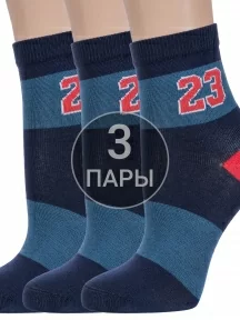 Комплект из 3 пар детских носков "Красная ветка", 3-С-2156, СИНИЕ