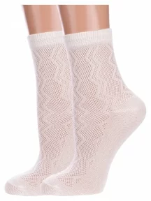 Комплект из 2 пар детских носков Hobby Line, 2-Ндх3538, КРЕМОВЫЕ