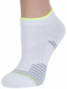 Женские спортивные носки RuSocks (Орудьевский трикотаж), Ж-237, БЕЛО-ЛИМОННЫЕ