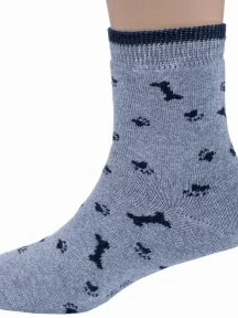 Детские махровые носки RuSocks (Орудьевский трикотаж), Д3-33039, рис. 05, СЕРЫЕ
