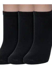 Комплект из 3 пар женских носков RuSocks (Орудьевский трикотаж) ЧЕРНЫЕ (3-Ж-1700)