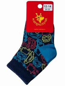 Детские носки "НАШЕ" Смоленской чулочной фабрики, 222С72, рис. 23, ТЕМНО-СИНИЕ №3-1/17-2