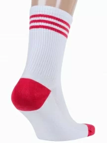 Мужские носки с сеточкой RuSocks (Орудьевский трикотаж), М3-13745, БЕЛО-КРАСНЫЕ